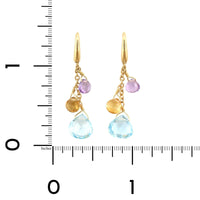 Marco Bicego Paradise 18K Yellow Gold Mix Stone Drop Earrings