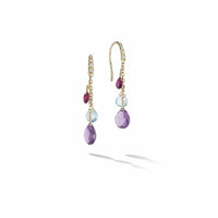 Paradise 18K Yellow Gold Multi Stone Drop Earrings