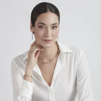 Marco Bicego Paradise 18K Yellow Gold Multi Stone Drop Earrings