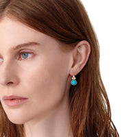 Temple St. Clair 18K Yellow Gold Turquoise Drop Earrings
