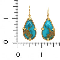 Amali 18K Yellow Gold Teardrop Turquoise Drop Earrings