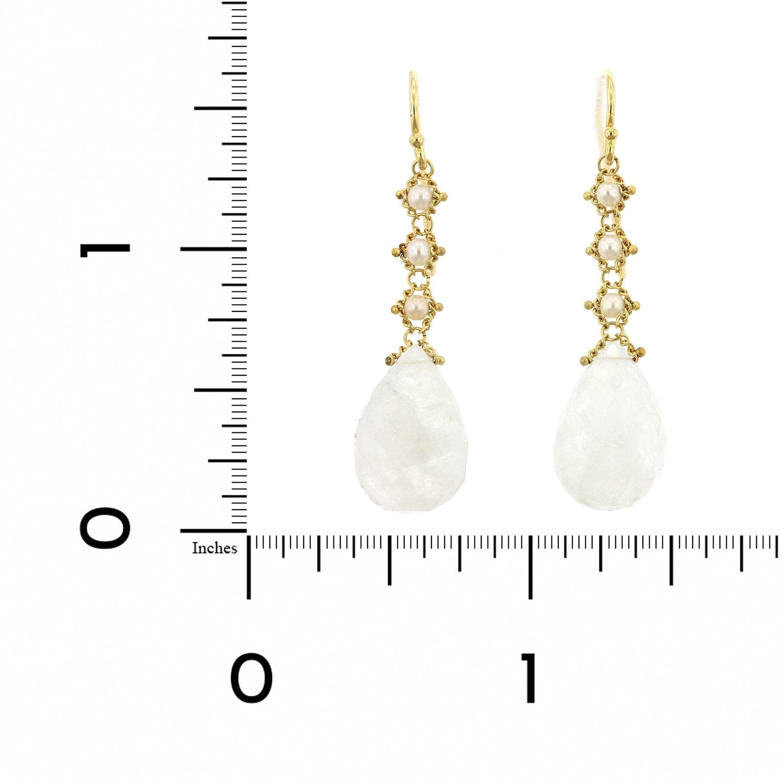 Amali 18K Yellow Gold Pearl and Quartz Drop Earrings