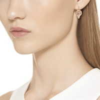18K Yellow Gold Moonstone Face Drop Earrings, 18k yellow gold, Long's Jewelers