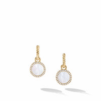 Petite DY Elements® Drop Earrings in 18K Yellow Gold with Mother of Pearl and Pavé Diamonds