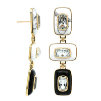 Emily P. Wheeler 18K Yellow Gold Patchwork Drop Earrings