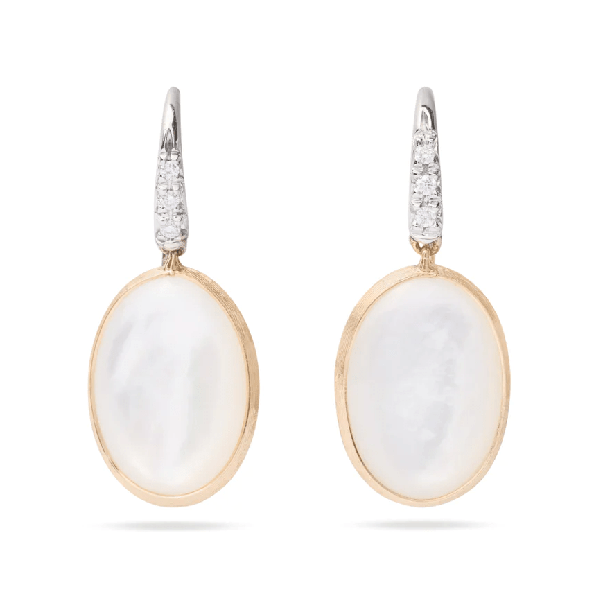 Marco Bicego Siviglia 18K Yellow Gold Mother of Pearl Earrings