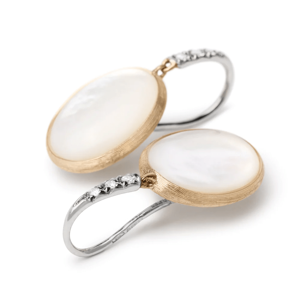 Marco Bicego Siviglia 18K Yellow Gold Mother of Pearl Earrings