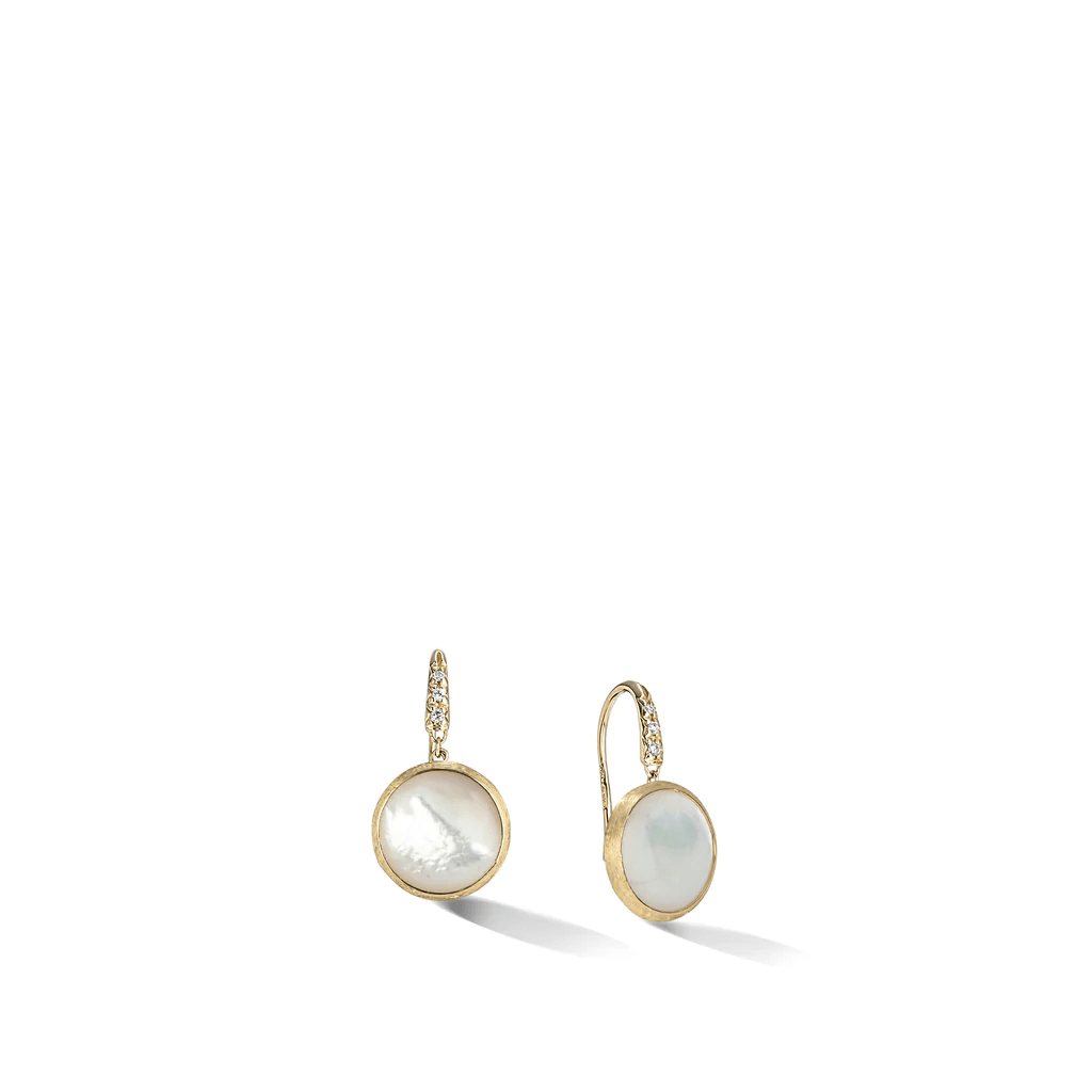 Marco Bicego Jaipur 18K Yellow Gold Mother of Pearl Earrings