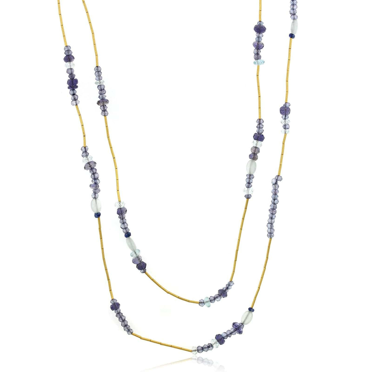 24K Yellow Gold Bead Necklace