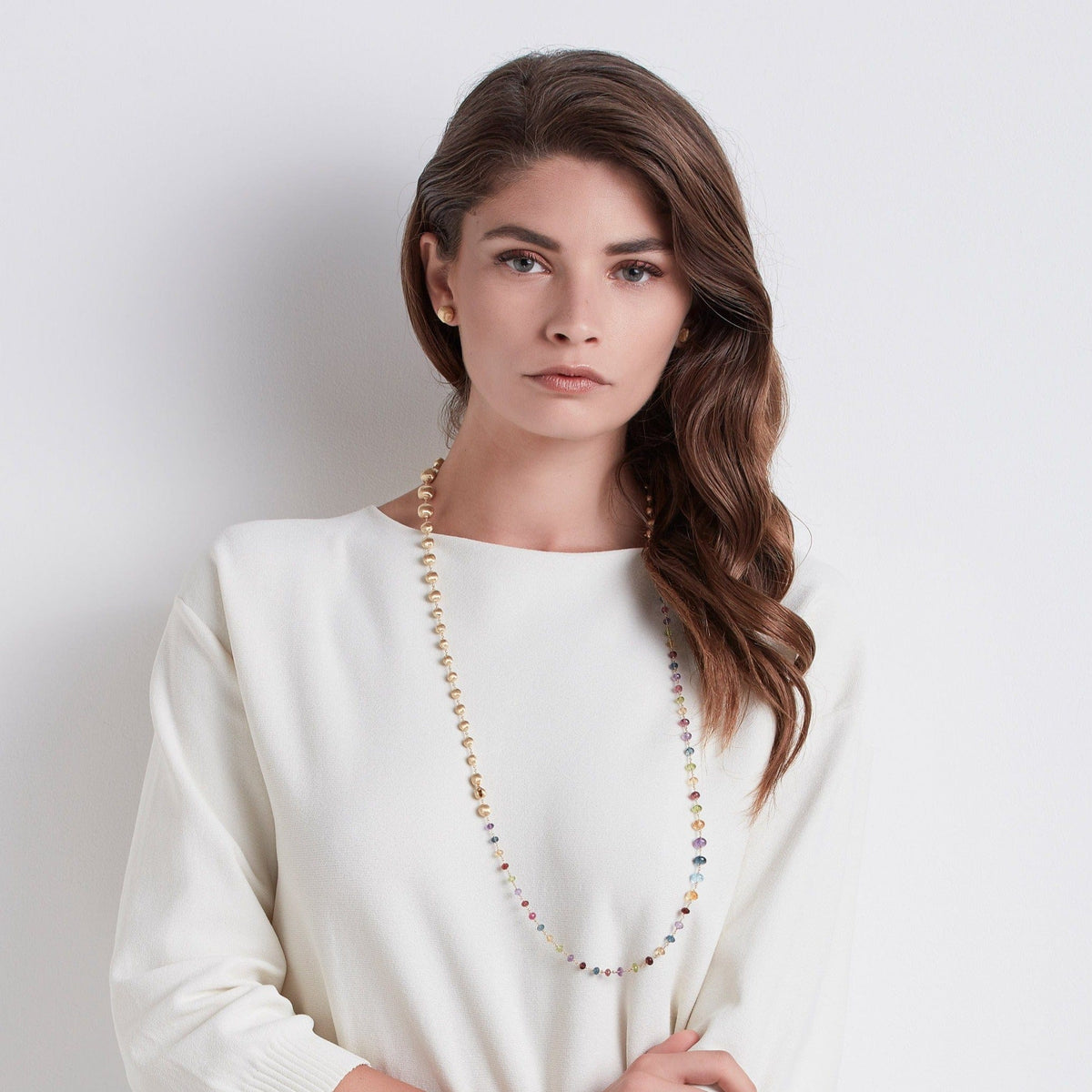 Marco Bicego Africa 18K Yellow Gold Mix Stone Necklace