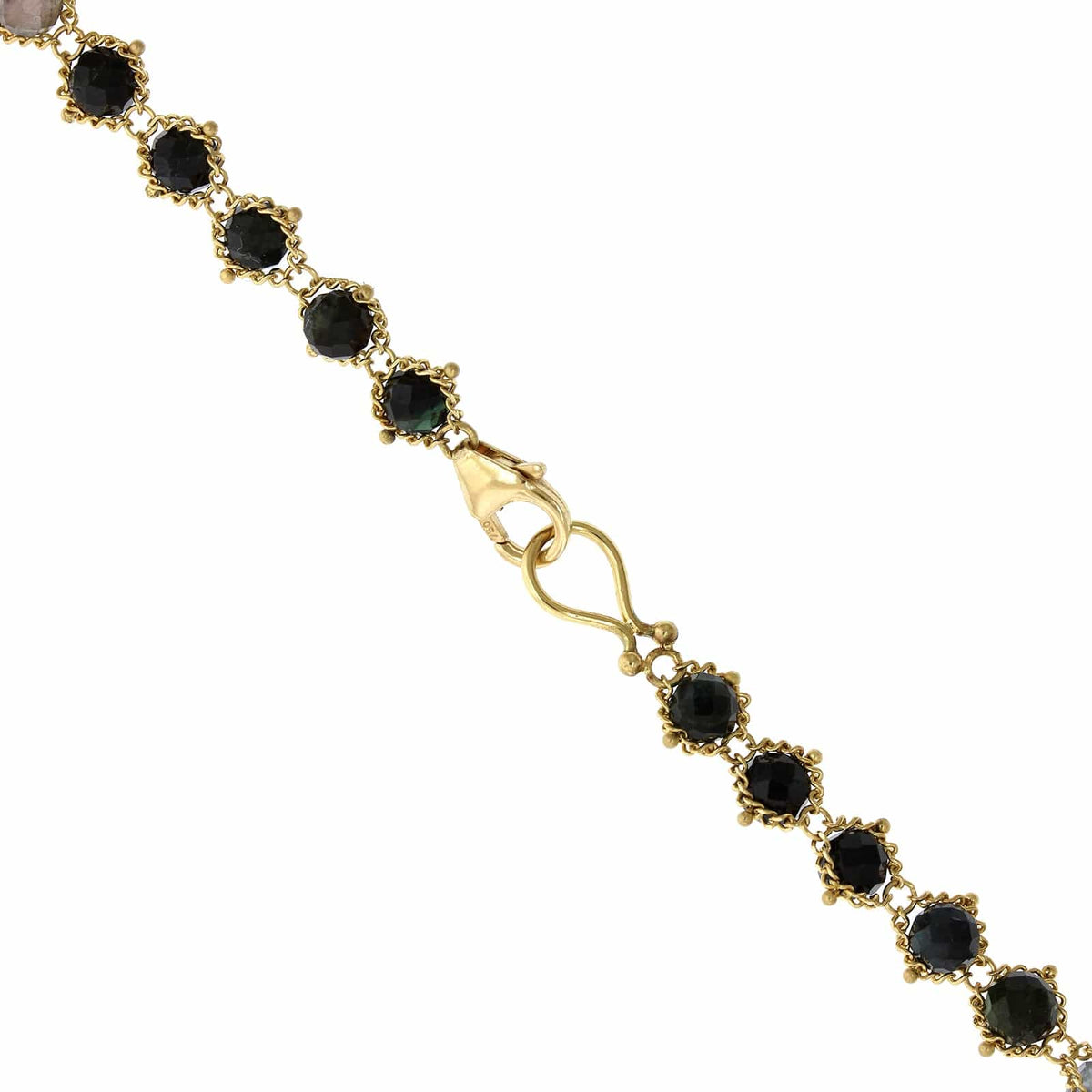 Amali 18K Yellow Gold Round Multi Colored Tourmaline Necklace
