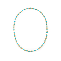 Temple St. Clair 18K Yellow Gold Turquoise Diamond Necklace