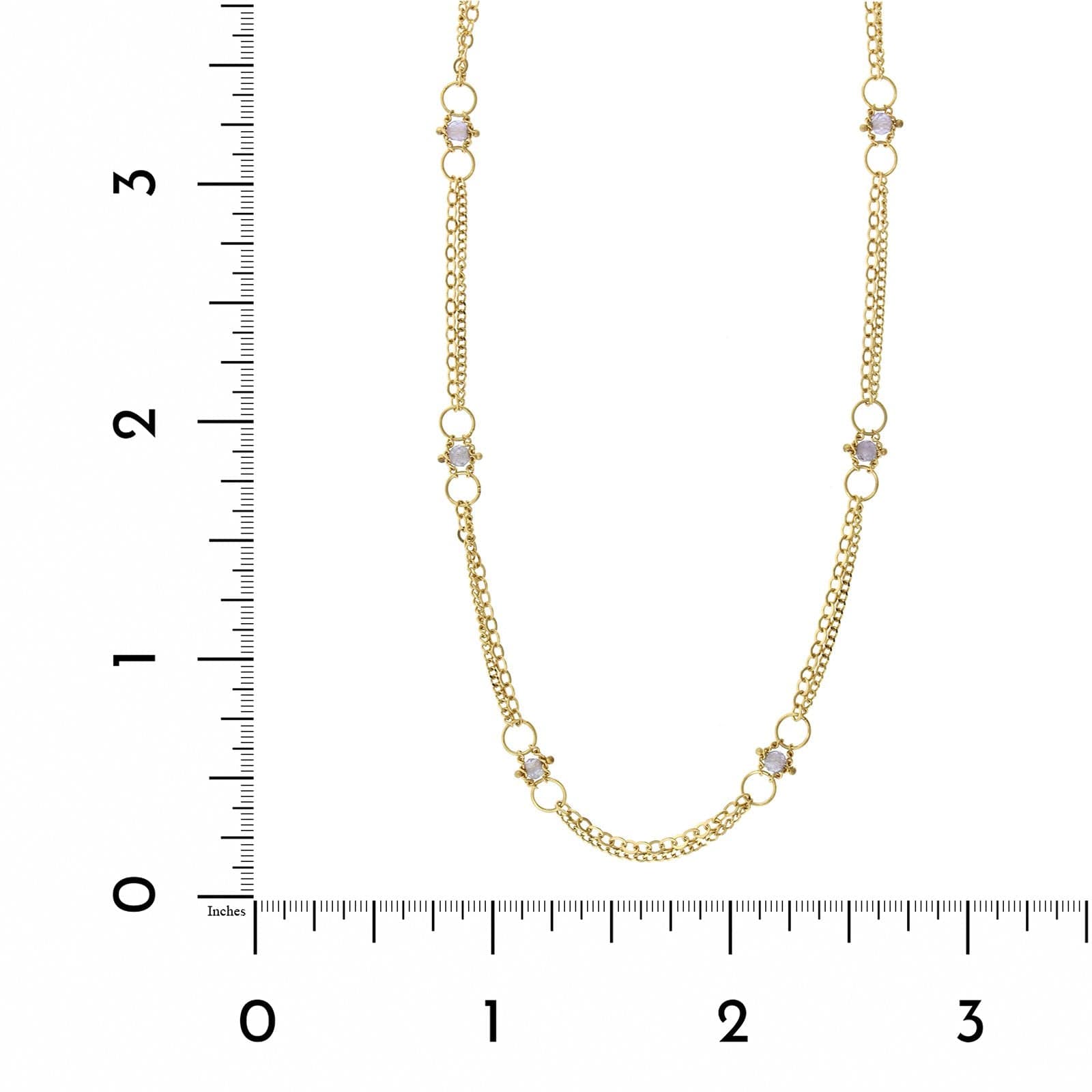 Amali 18K Yellow Gold Tanzanite Station Necklace