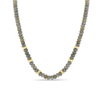 14K Yellow Gold Labradorite Necklace, 14k yellow gold, Long's Jewelers
