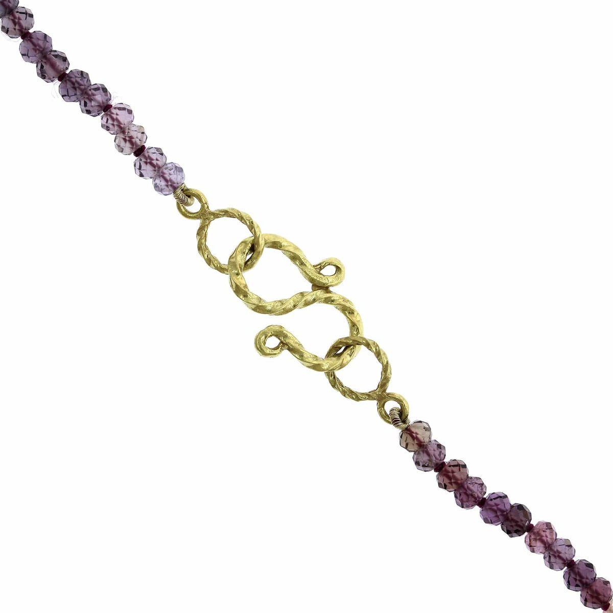 18K Yellow Gold Pink Spinel Bead Necklace