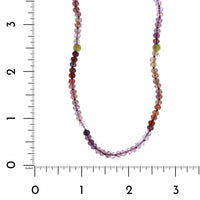 18K Yellow Gold Pink Spinel Bead Necklace