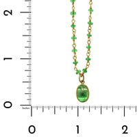 22K Yellow Gold Tsavorite Necklace, 22k yellow gold Long's Jewelers