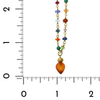 22K Yellow Gold Multi Gem Buoy Necklace, 22k yellow gold Long's Jewelers