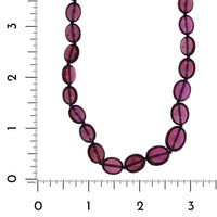 18K Yellow Gold Rhodolite Garnet Strand Necklace