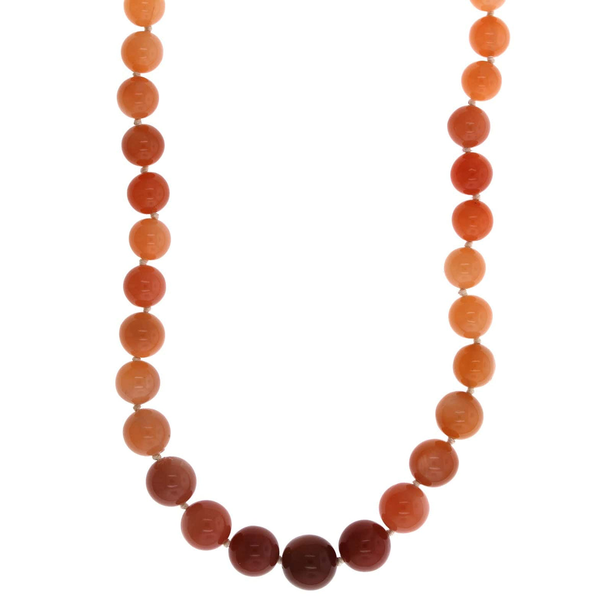 18K Yellow Gold Moonstone Strand Necklace