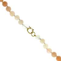 18K Yellow Gold Moonstone Strand Necklace