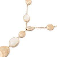 Marco Bicego Siviglia 18K Yellow Gold Mother of Pearl Diamond Necklace