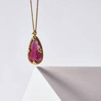 Amali 18K Yellow Gold Pear Shaped Tourmaline Pendant