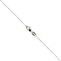 14K White Gold Oval Pink Tourmaline Diamond Halo Necklace