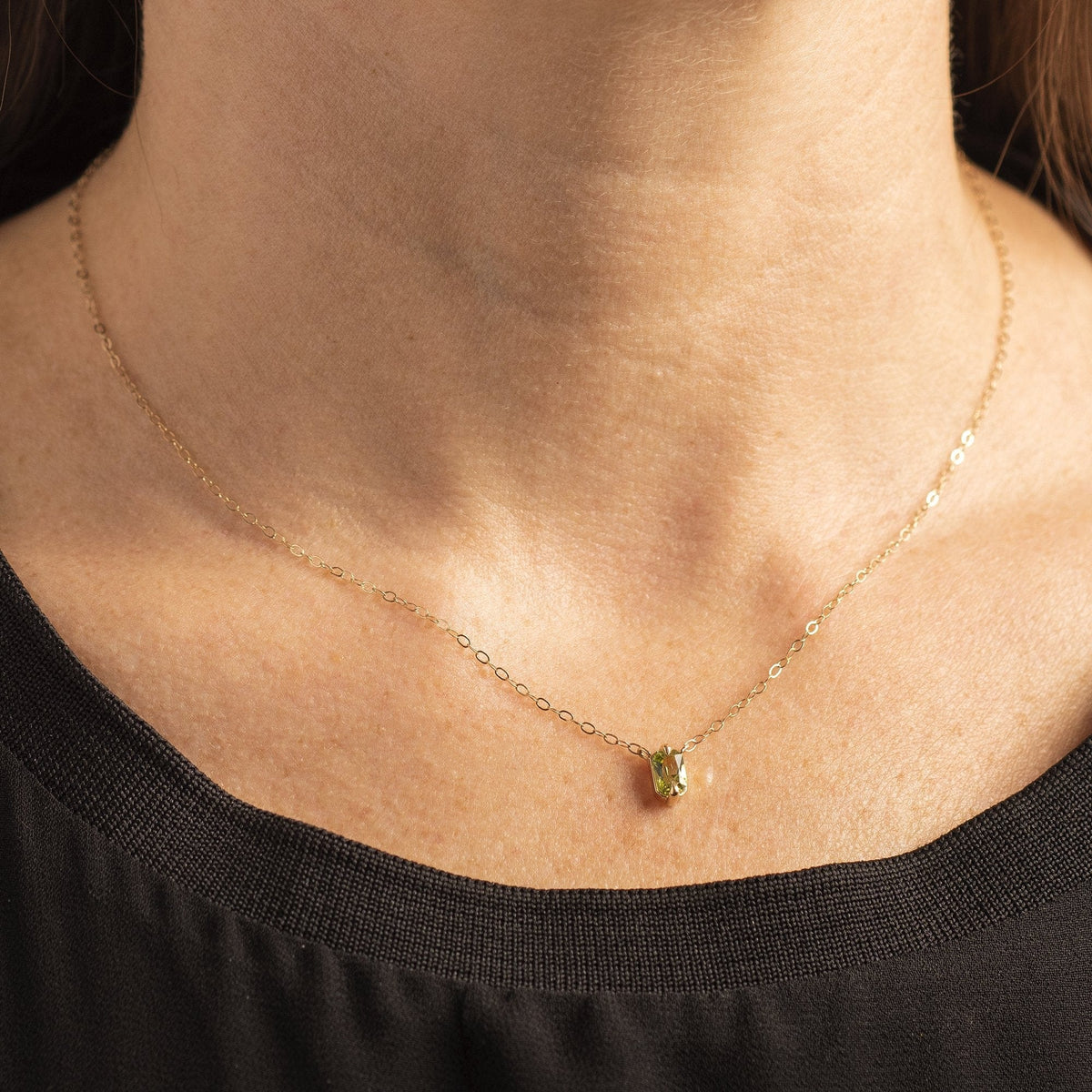 14K Yellow Gold Yellow Sapphire Pendant