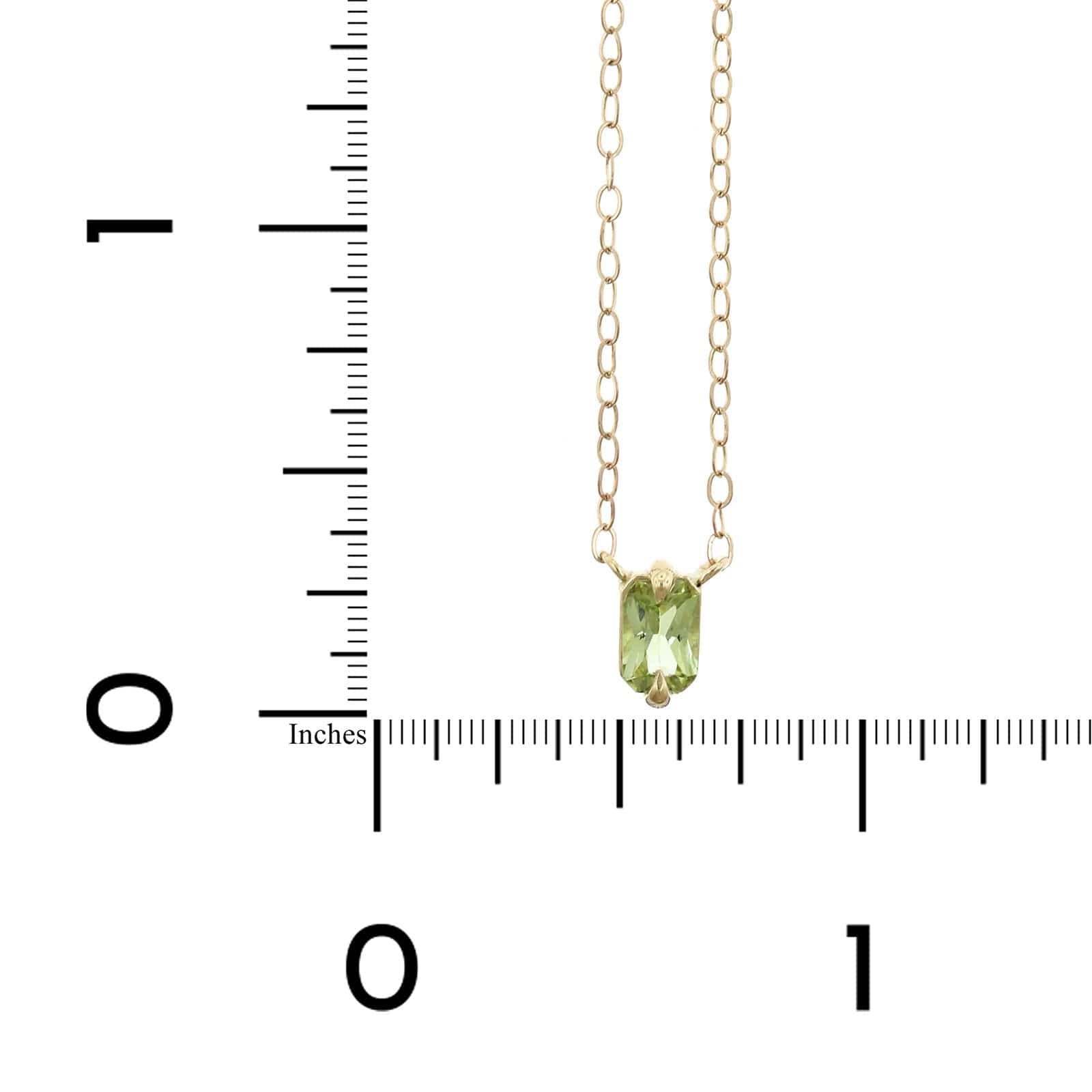 14K Yellow Gold Yellow Sapphire Pendant