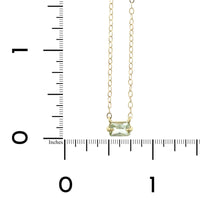 14K Yellow Gold Blue Tourmaline Pendant