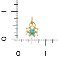 Temple St. Clair 18K Yellow Gold Turquoise and Moonstone Stella Pendant