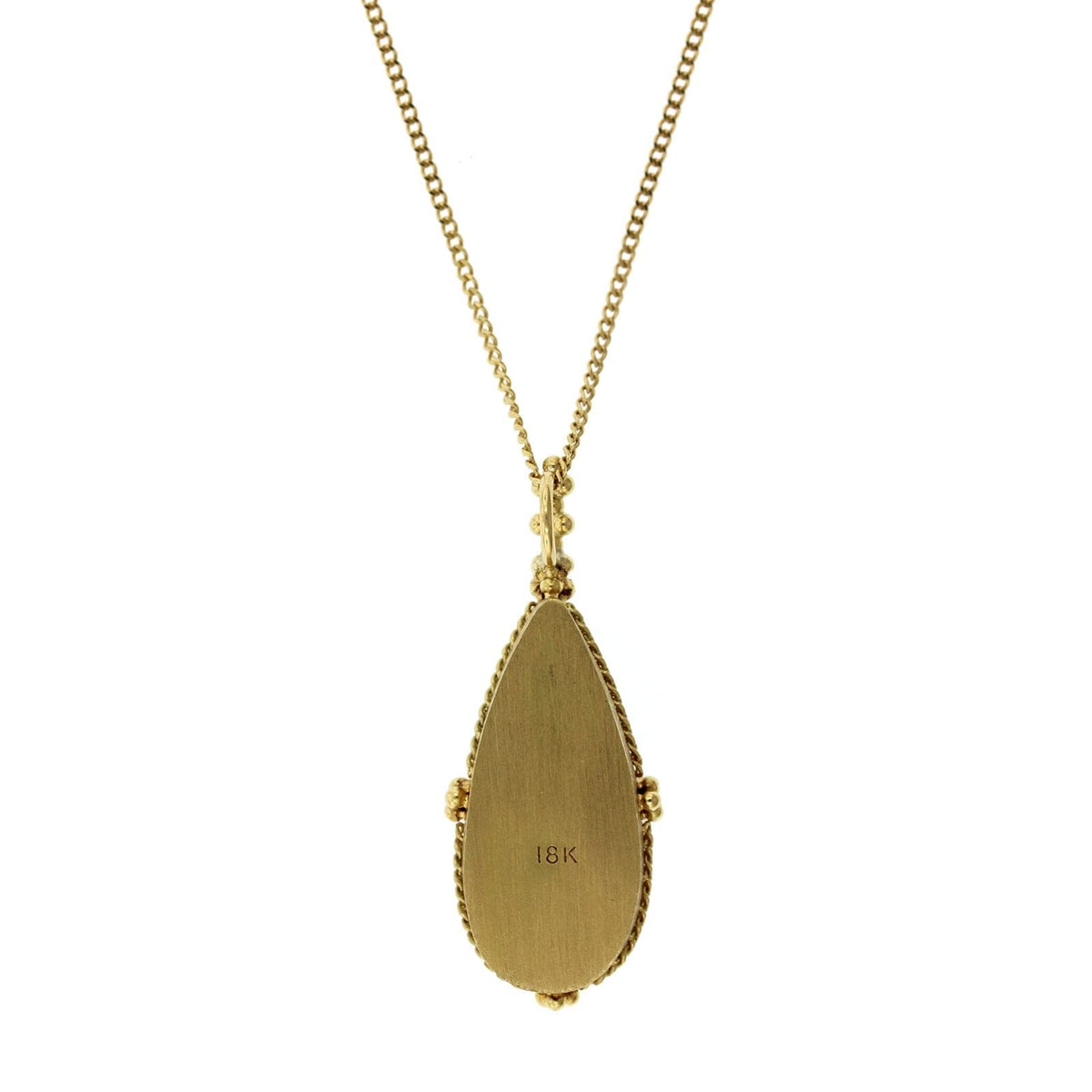 Amali 18K Yellow Gold Teardrop Moonstone Necklace