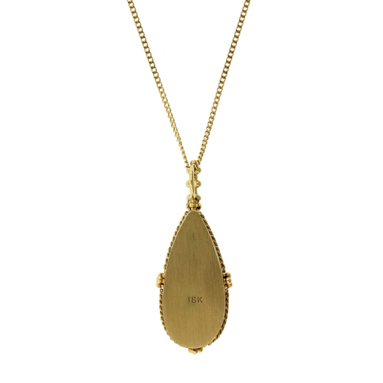 Amali 18K Yellow Gold Teardrop Moonstone Necklace