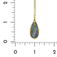 Amali 18K Yellow Gold Teardrop Moonstone Necklace