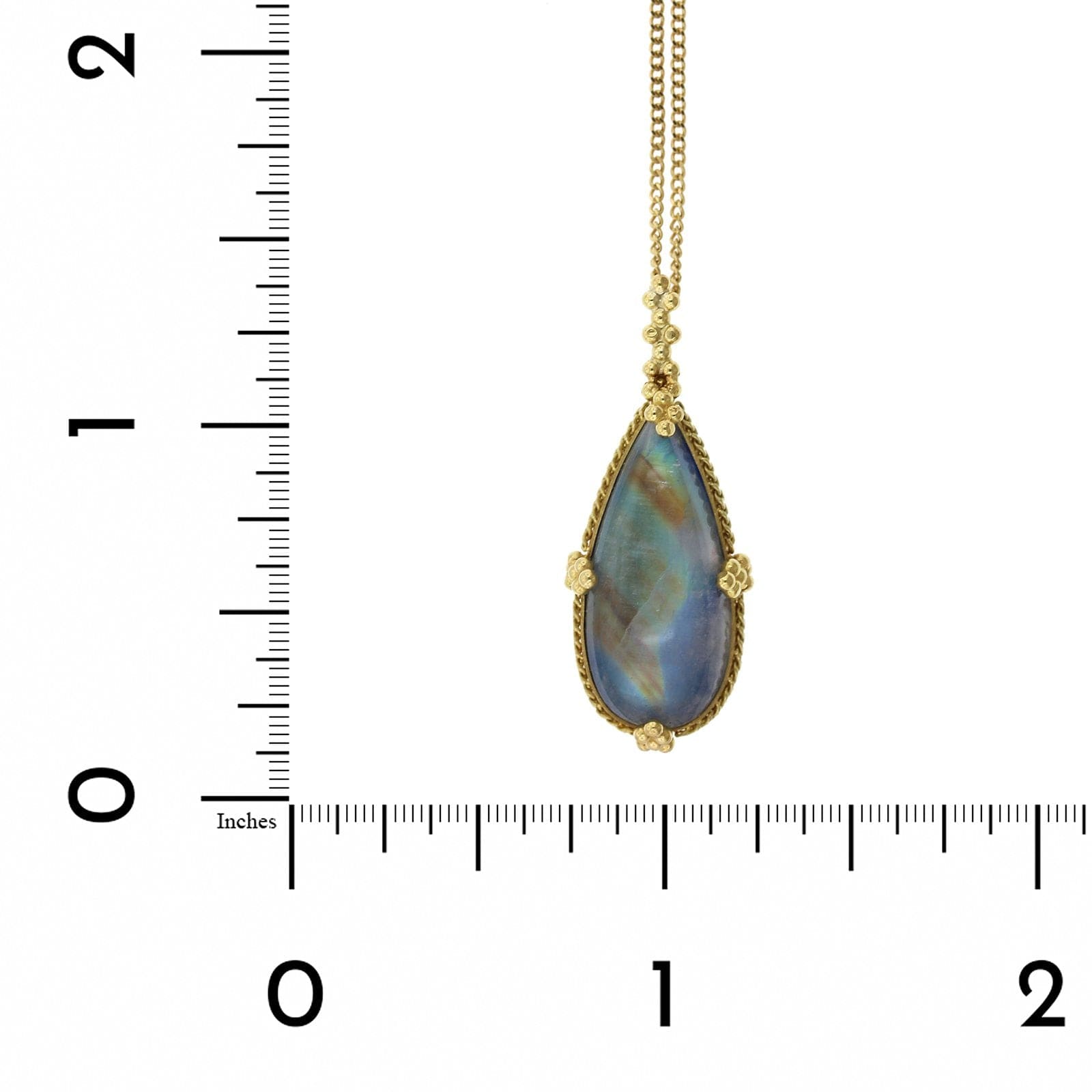 Amali 18K Yellow Gold Teardrop Moonstone Necklace