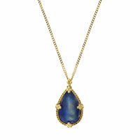 Amali 18K Yellow Gold Teardrop Moonstone Necklace