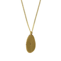 Amali 18K Yellow Gold Opalized Wood Necklace