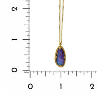 Amali 18K Yellow Gold Opalized Wood Necklace