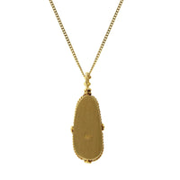Amali 18K Yellow Gold Opalized Wood Necklace