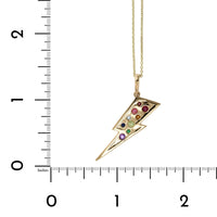 Ophelia Rainbow Lightning Bolt Necklace