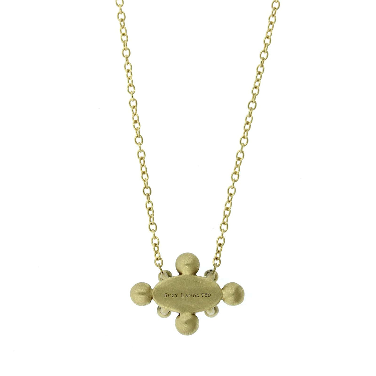 Suzy Landa 18K Yellow Gold Opal and Tanzanite Necklace