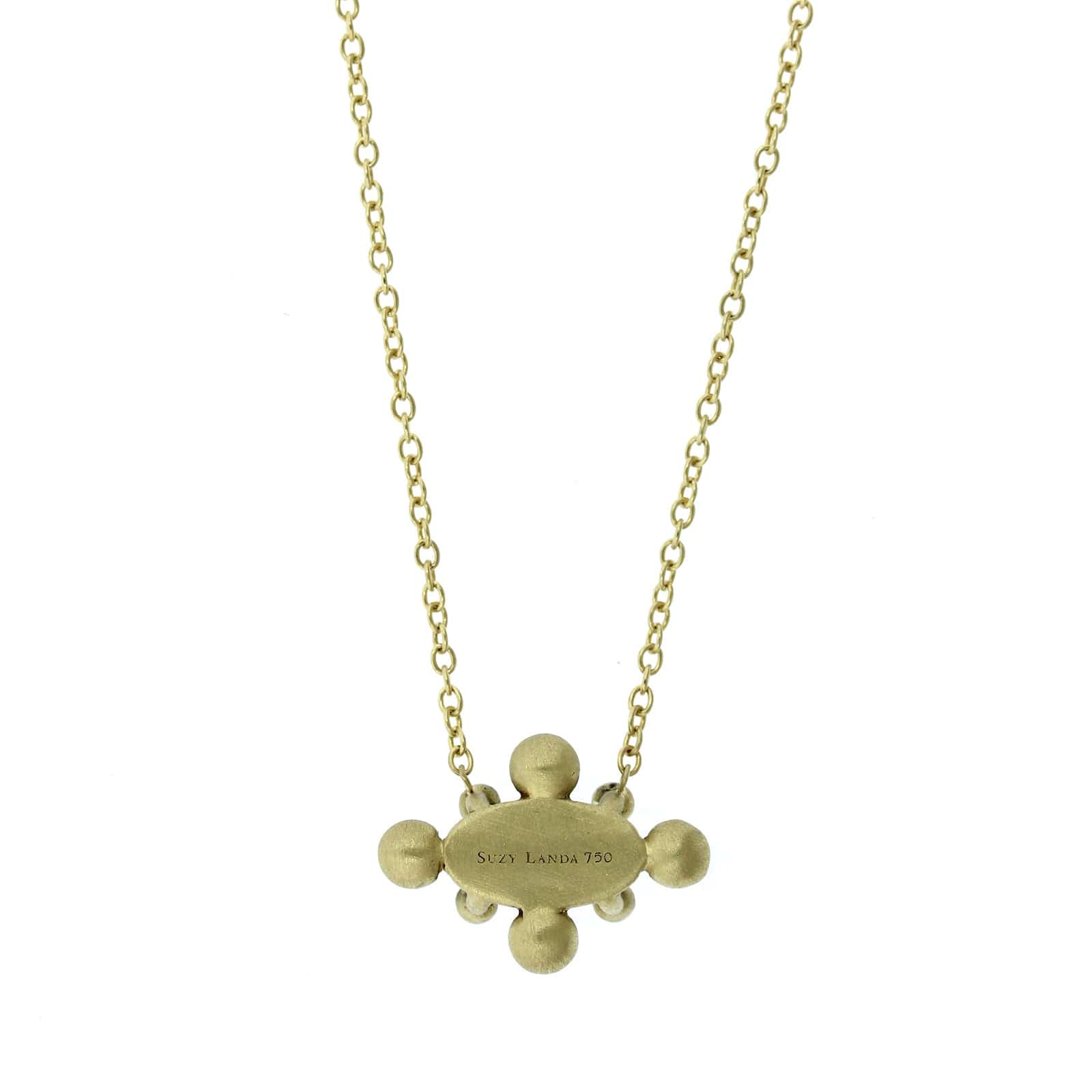 Suzy Landa 18K Yellow Gold Opal and Tanzanite Necklace