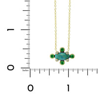 Suzy Landa 18K Yellow Gold Opal and Tanzanite Necklace