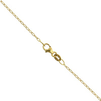 18K Yellow Gold Green Tourmaline Diamond Halo Pendant