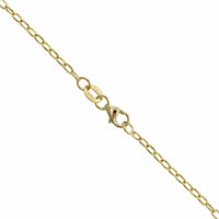 18K Yellow Gold Pear Shape Green Tourmaline Pendant