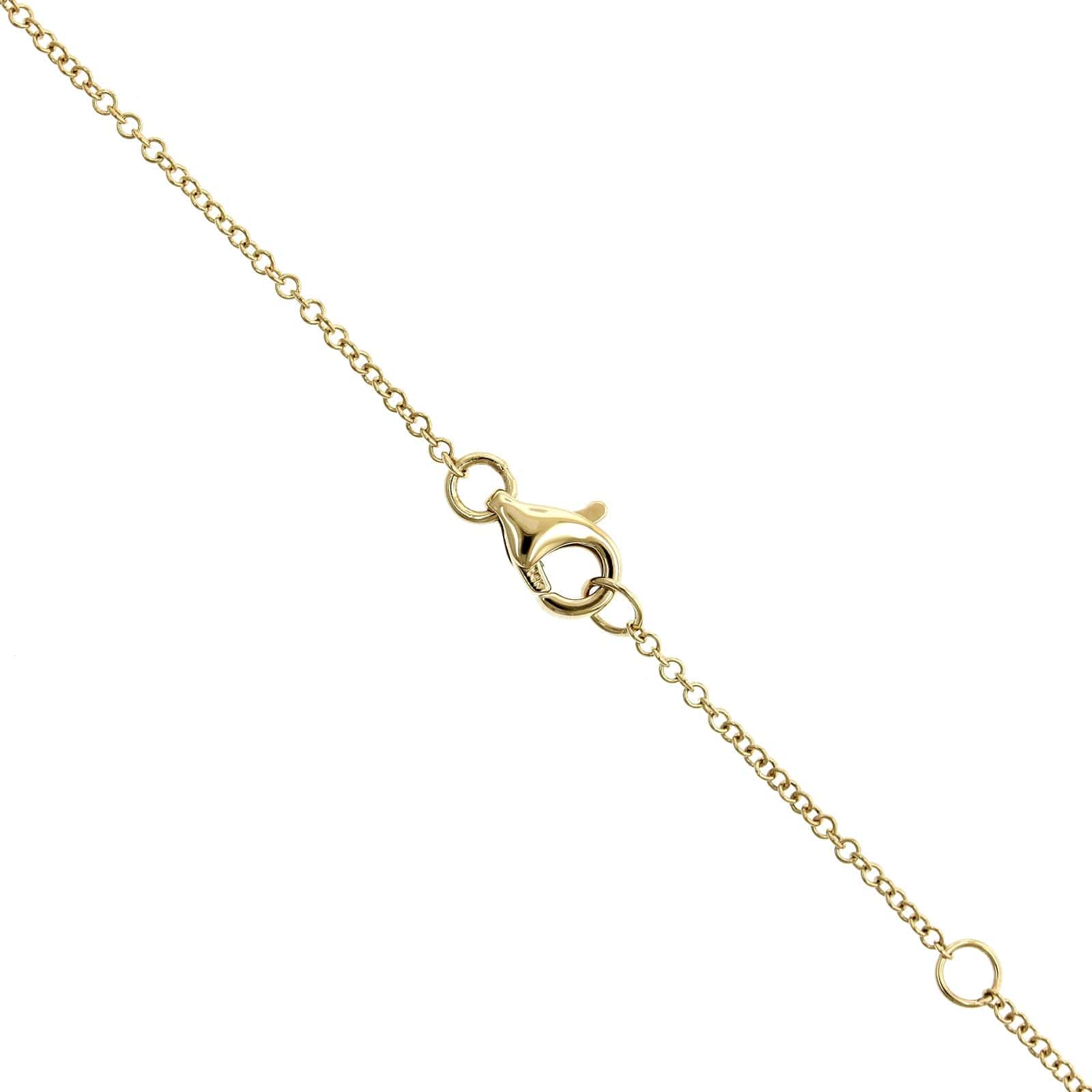 14K White Gold Lapis Diamond Halo Clover Pendant