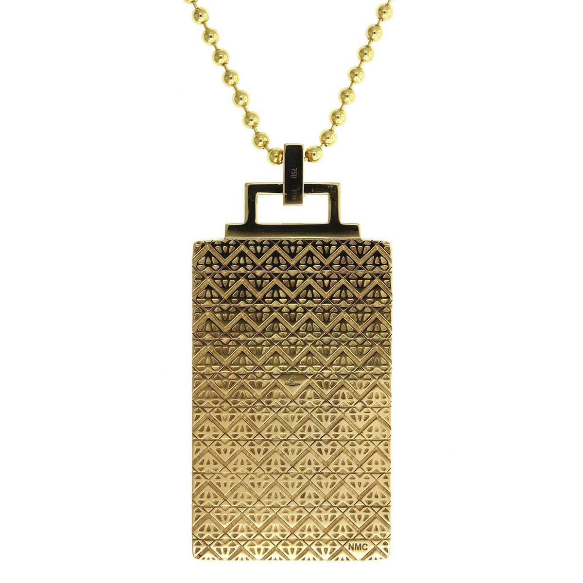 Sorellina 18K Yellow Gold L'Imperatrice Tarot Card Pendant