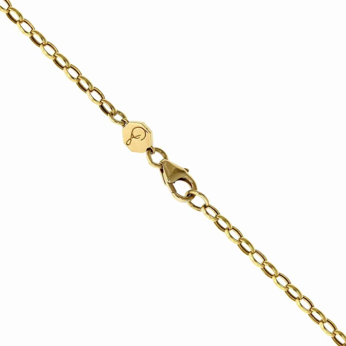 18K Yellow Gold Octagonal Sole Pendant