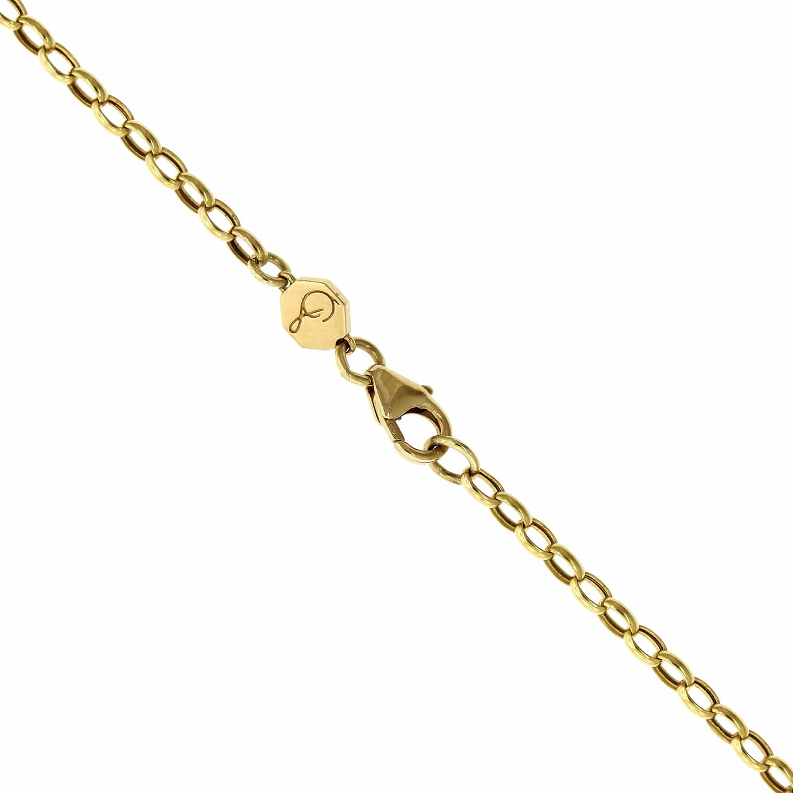 18K Yellow Gold Octagonal Sole Pendant